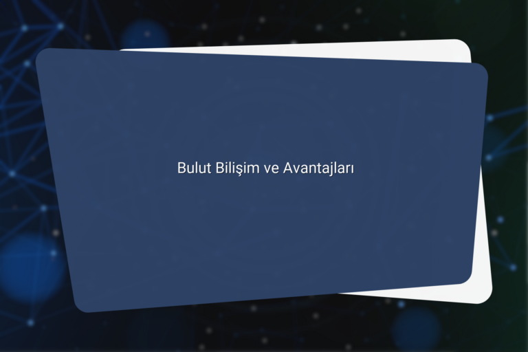 Bulut Bilisim ve Avantajlari 1